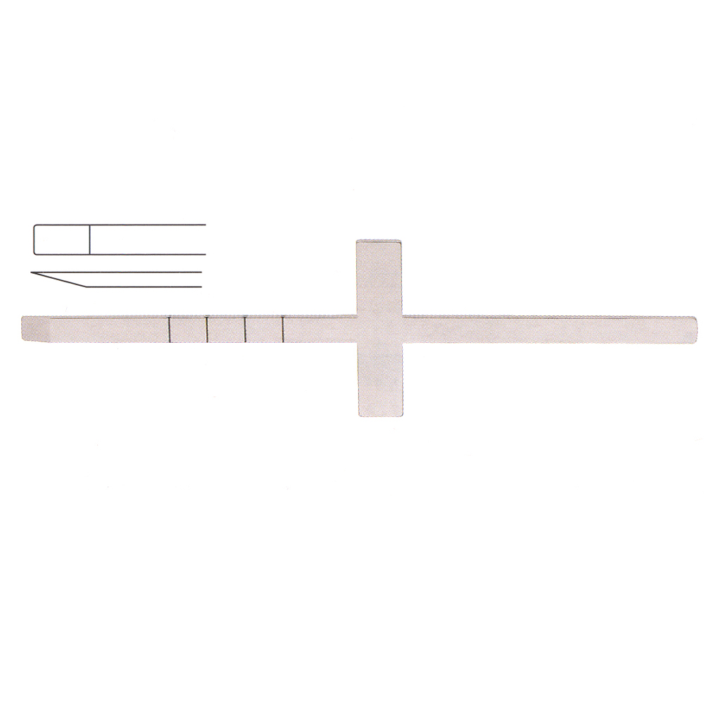 Cincel Cottle Chisel 18cm , Cross Bar, Graduated