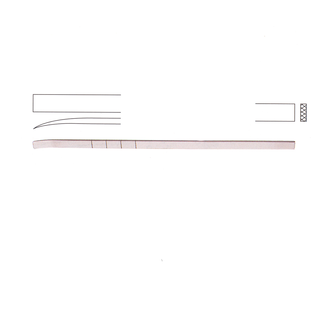 Cottle Osteotome 18cm, 6mm wide Curved Graduated